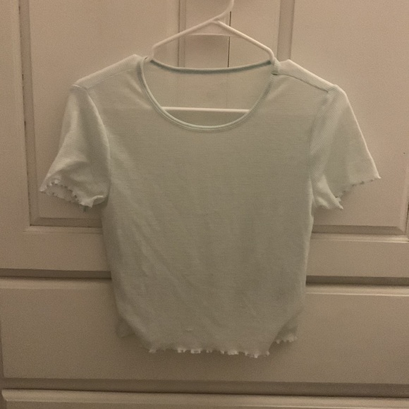 See through blue/green crop top - Picture 1 of 4